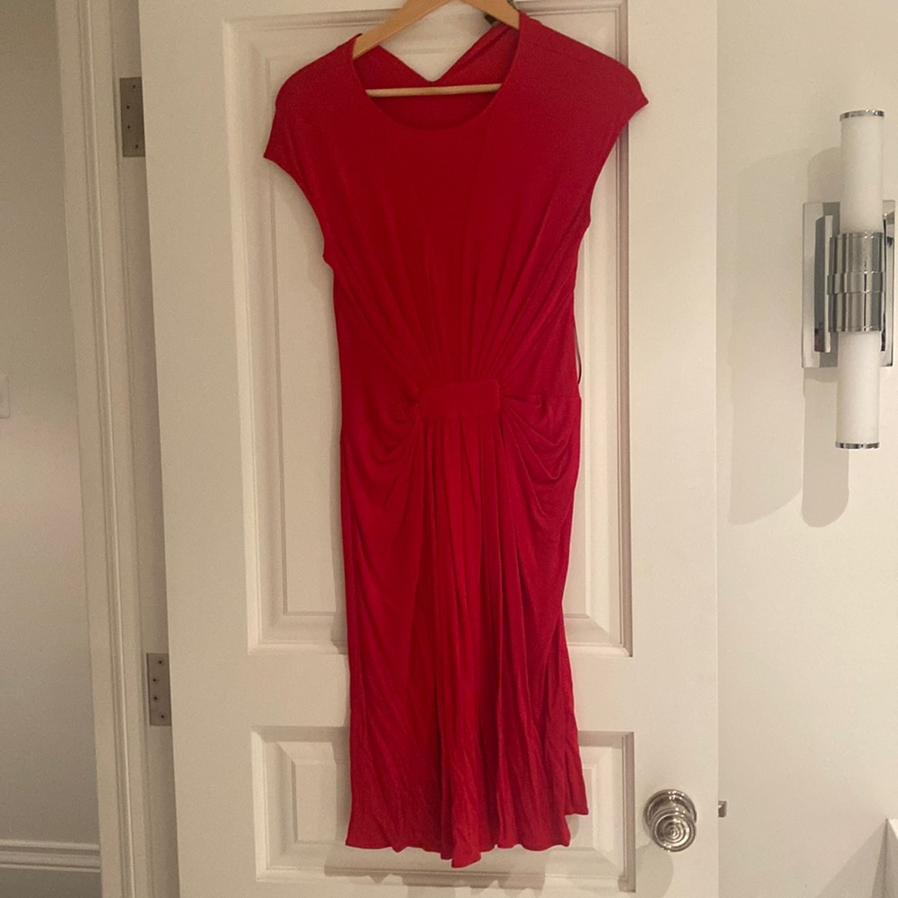 Issa London red riches dress size 4